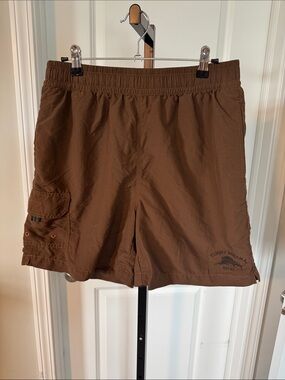 Tommy Bahama Brown Cargo Swim Trunks